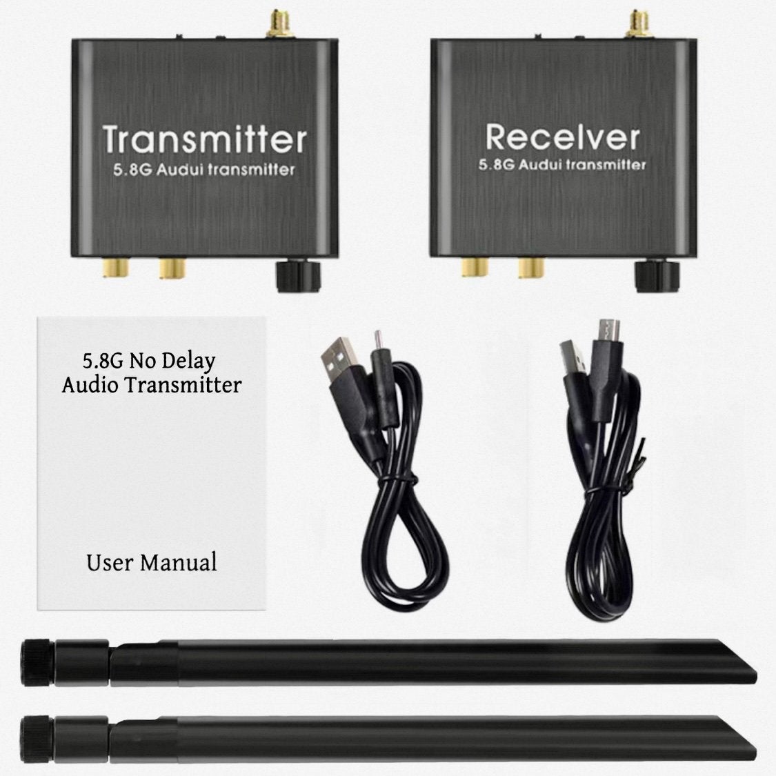 Draadloze Audio Transmitter & Receiver Set (lossless 5.8G), Hoenderberg 1 3825 CT Amersfoort Nederland, Windmill Audio™, Nieuw