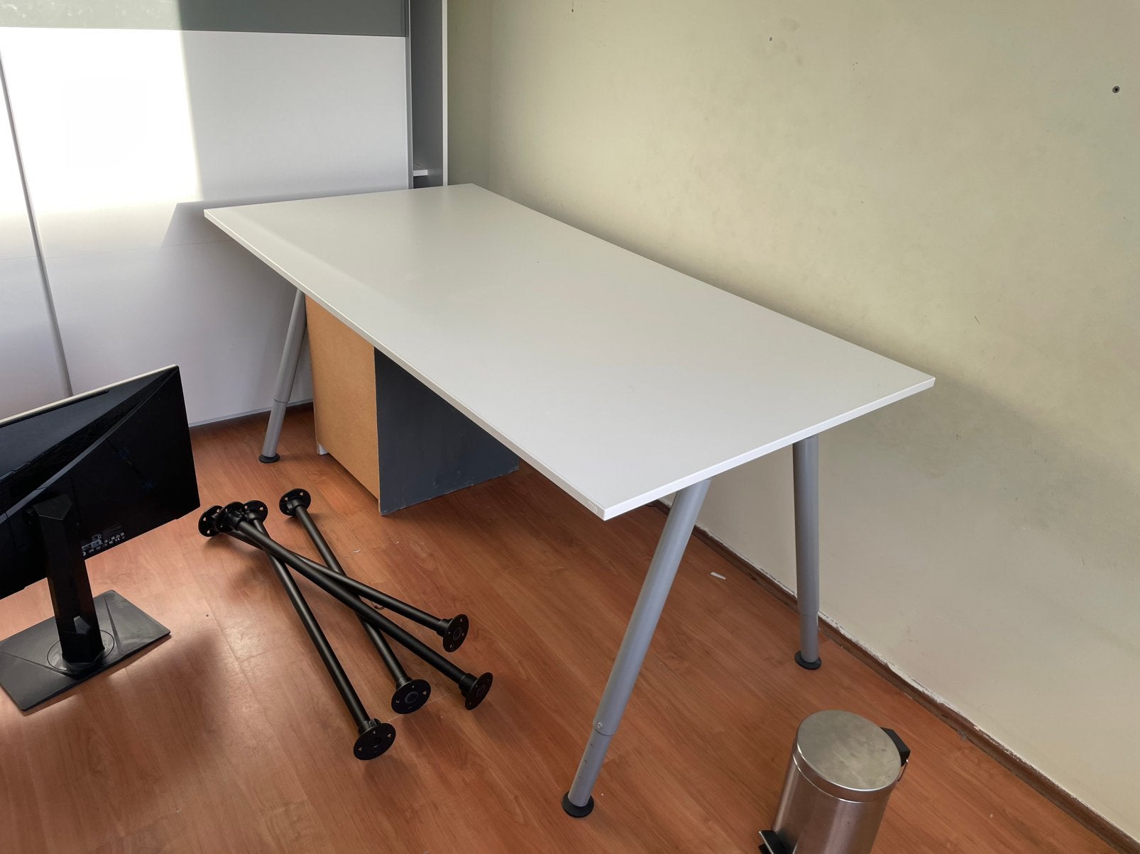 Stevig Bureau 80x160, Ophalen of Verzenden, Gebruikt, 160 cm, 80 cm