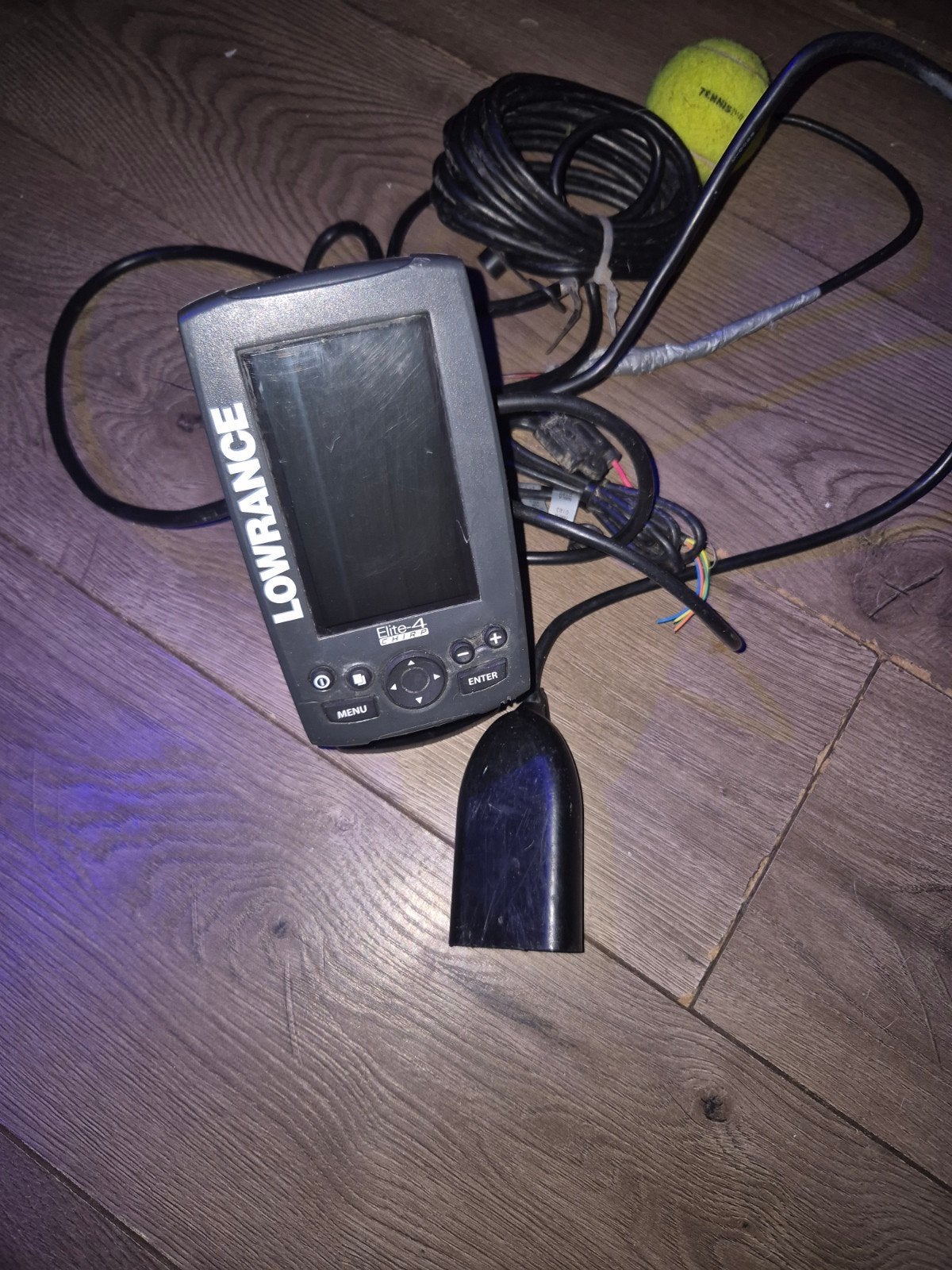 Lowrance Elite 4 Fishfinder/Kaartplotter, Ophalen of Verzenden, Gebruikt, Kaartplotter of Fish Finder