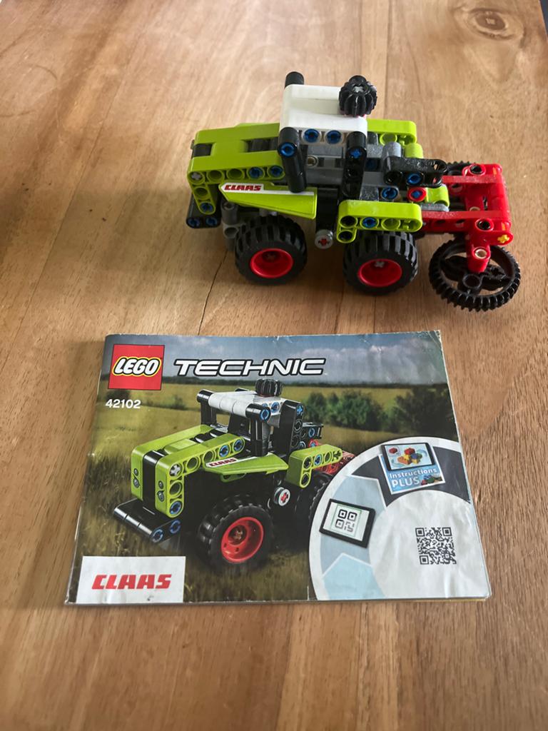Lego claas grasmaaier 42102, Ophalen of Verzenden, Zo goed als nieuw
