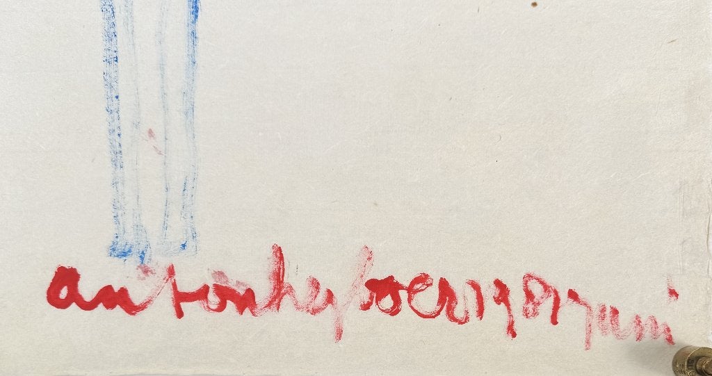 1328. Gemengde techniek, Anton Heyboer - "Liefde", 1981, Ophalen