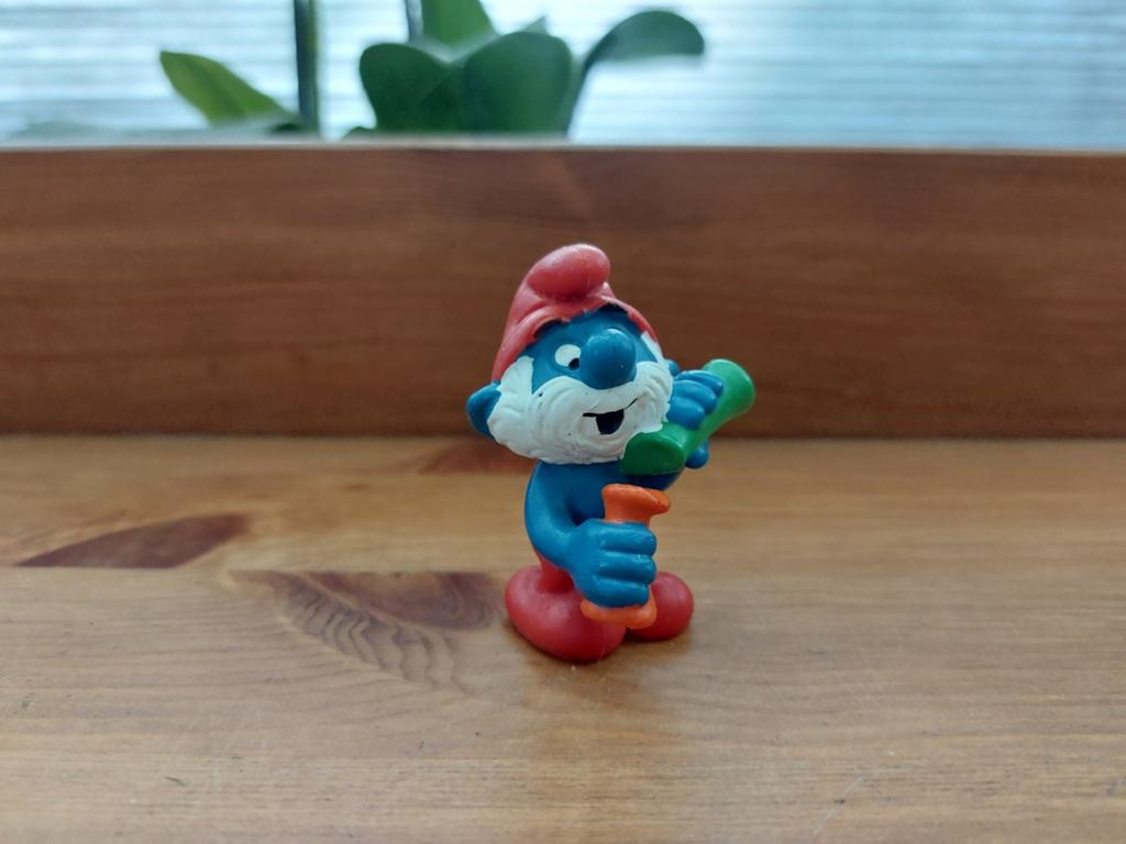 Grote smurf met reageerbuisjes 20164 De Smurfen, Verzamelen, Smurfen, Ophalen of Verzenden