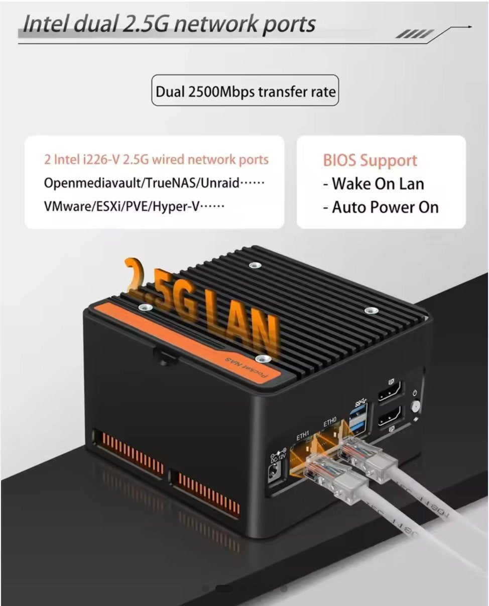 ✅ Mini PC Intel N150 NVME pocket NAS met 8 GB DDR5-5600 MHz, Computers en Software, Ophalen, Refurbished