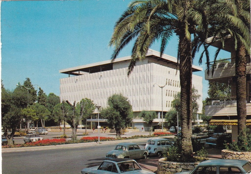 Frankrijk juan les pins, le palais des congres, Verzamelen, Verzenden, 1960 tot 1980, Gelopen, Frankrijk