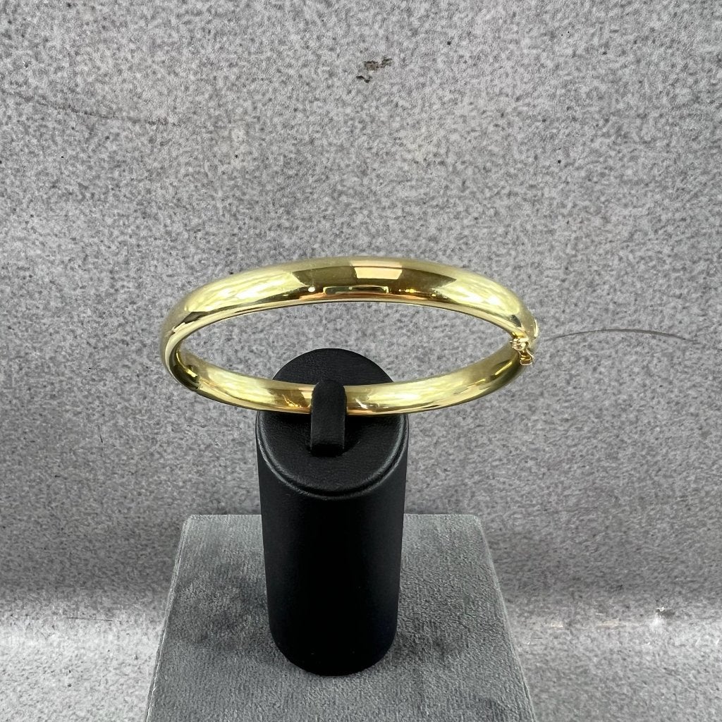 Gouden Armband | 14k | 16,3g | slavenarmband | 6,3cm ø, Ophalen of Verzenden, Gebruikt, Goud, Goud