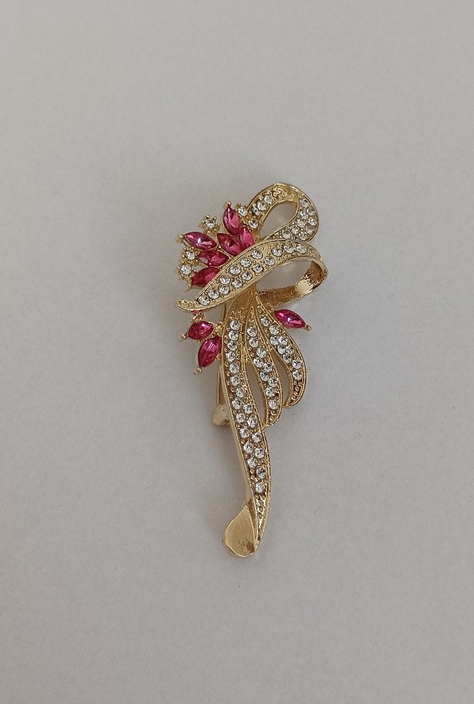 Bloem broche, Overige materialen, 4 tot 7 cm, Overige kleuren, Nieuw