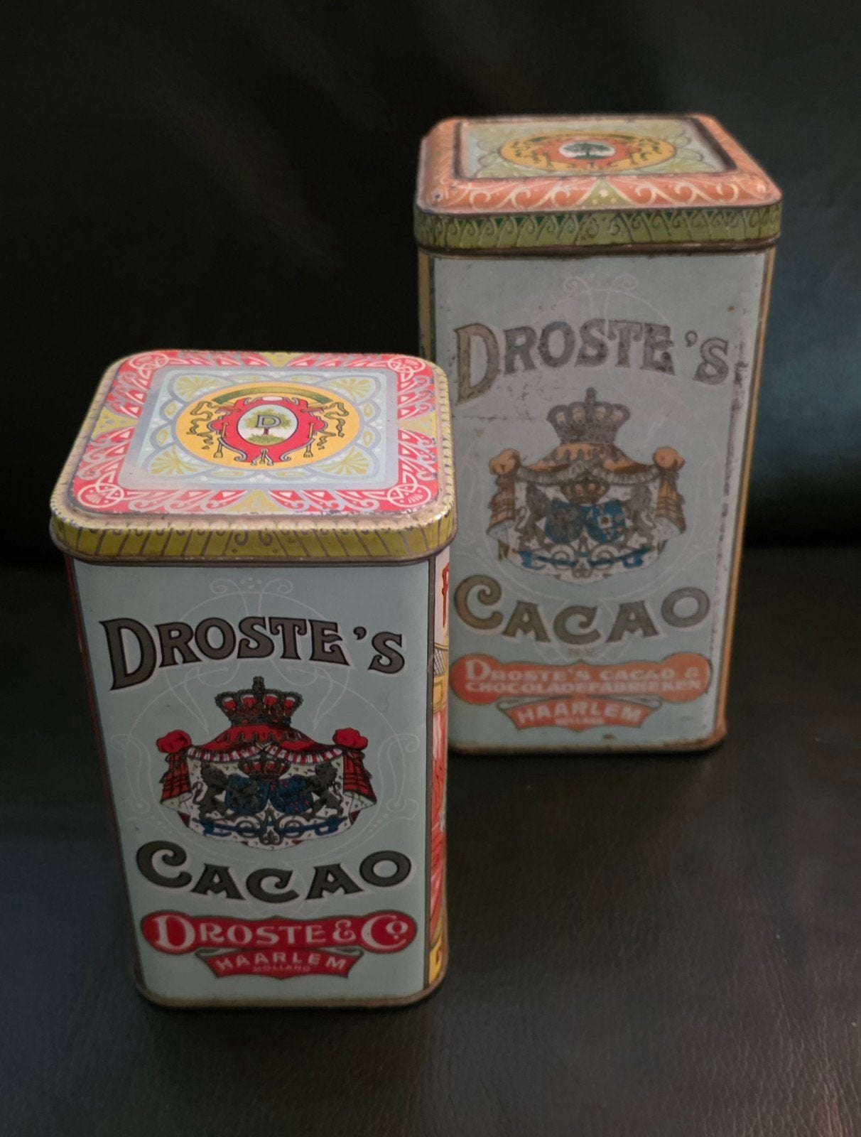 Vintage, Droste voorraad blikken, Verzamelen, Blikken, Ophalen of Verzenden, Gebruikt, Overige, Droste