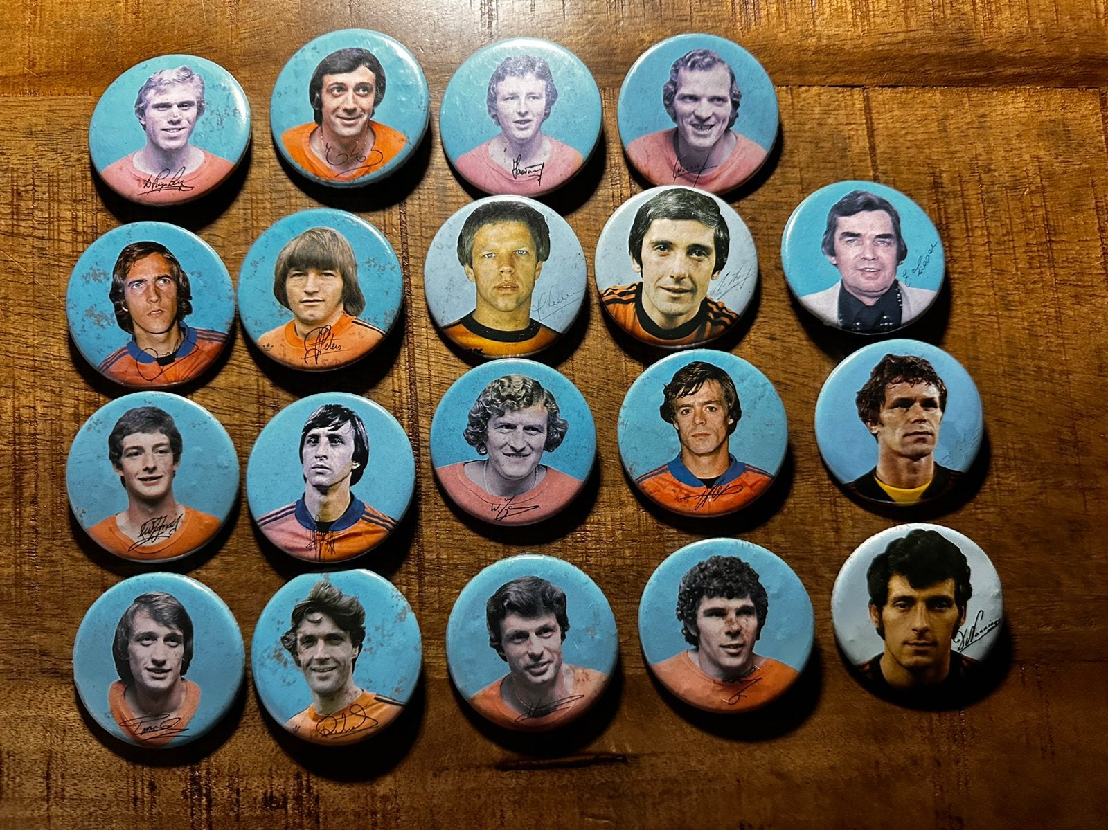 Nederlands elftal spelers voetbal WK 78 buttons, Verzamelen, Ophalen of Verzenden, Gebruikt, Sport, Button