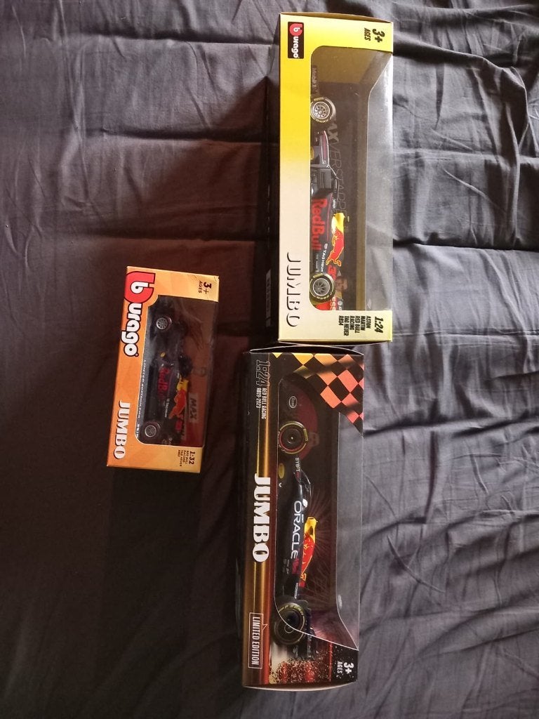 3 Max Verstappen wagens Jumbo, Ophalen of Verzenden, Nieuw, Auto, Bburago