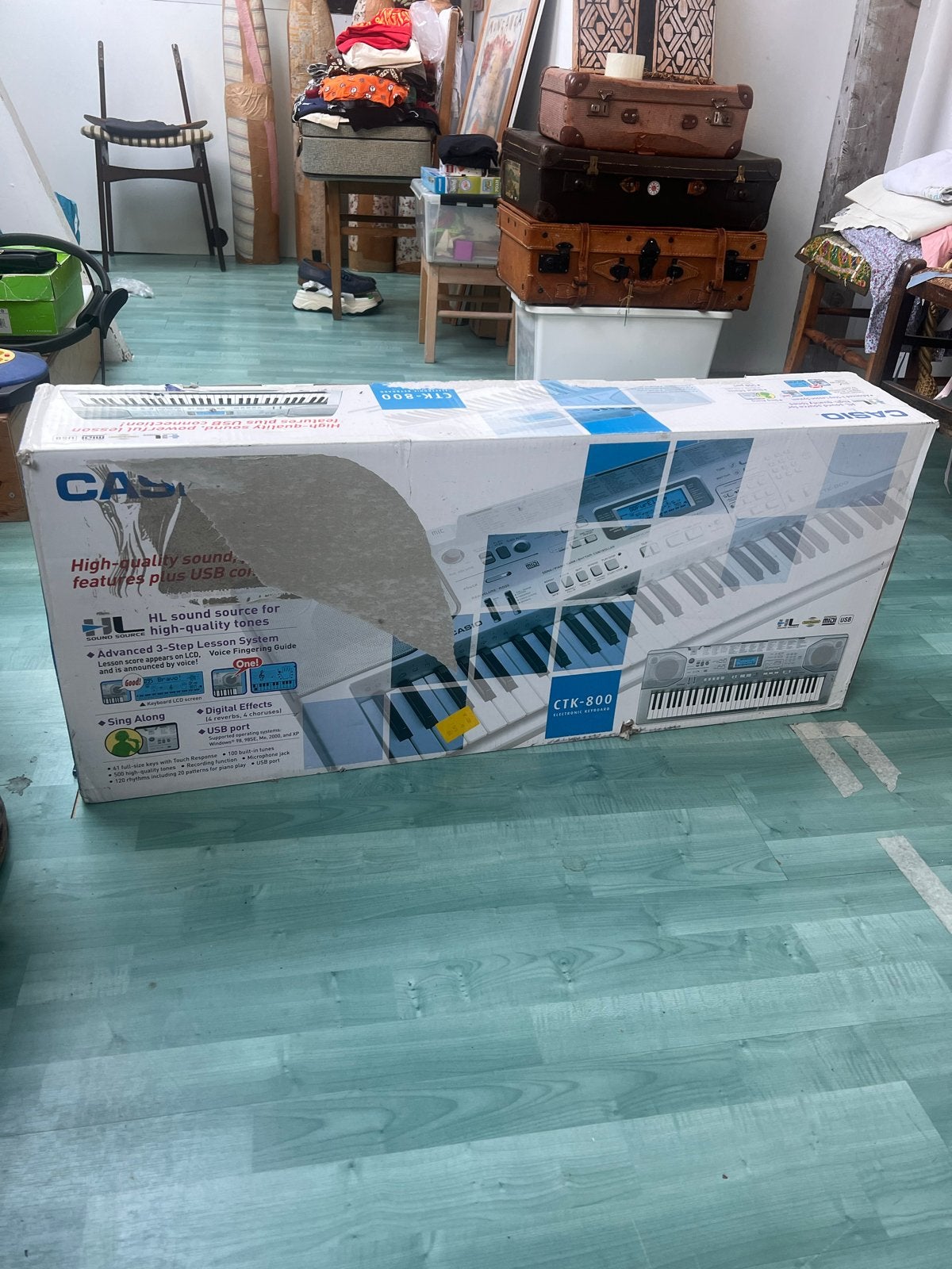 Casio CTK-800 Keyboard - Zo goed als nieuw, Muziek en Instrumenten, Keyboards, Ophalen, Casio, 61 toetsen, Zo goed als nieuw