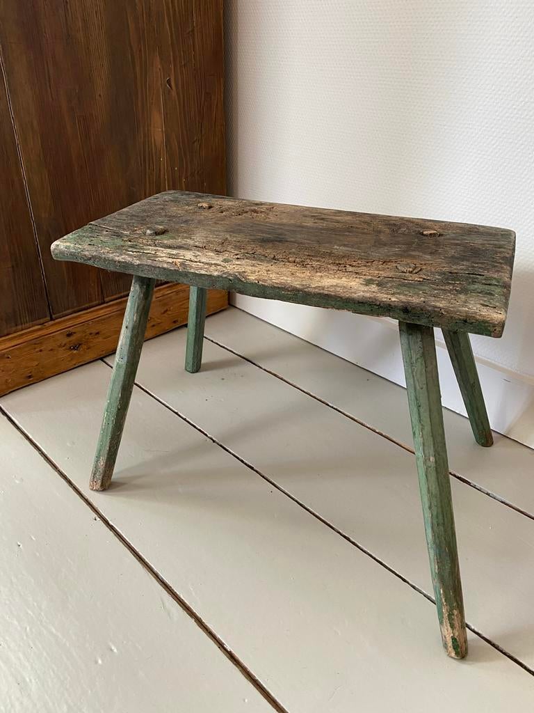 Antiek, brocante Frans boerenkrukje/krukje, Antiek en Kunst, Ophalen of Verzenden
