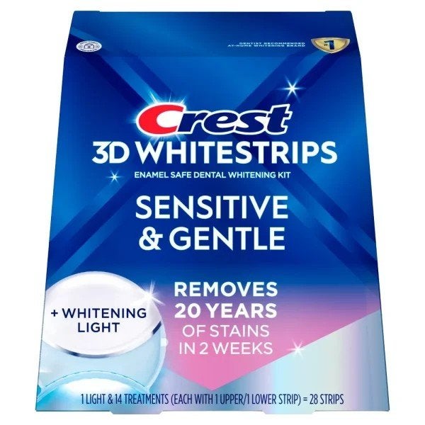 Crest 3D Whitestrips Sensitive met LED Lamp, Sieraden, Tassen en Uiterlijk, Ophalen of Verzenden, Nieuw, Overige typen