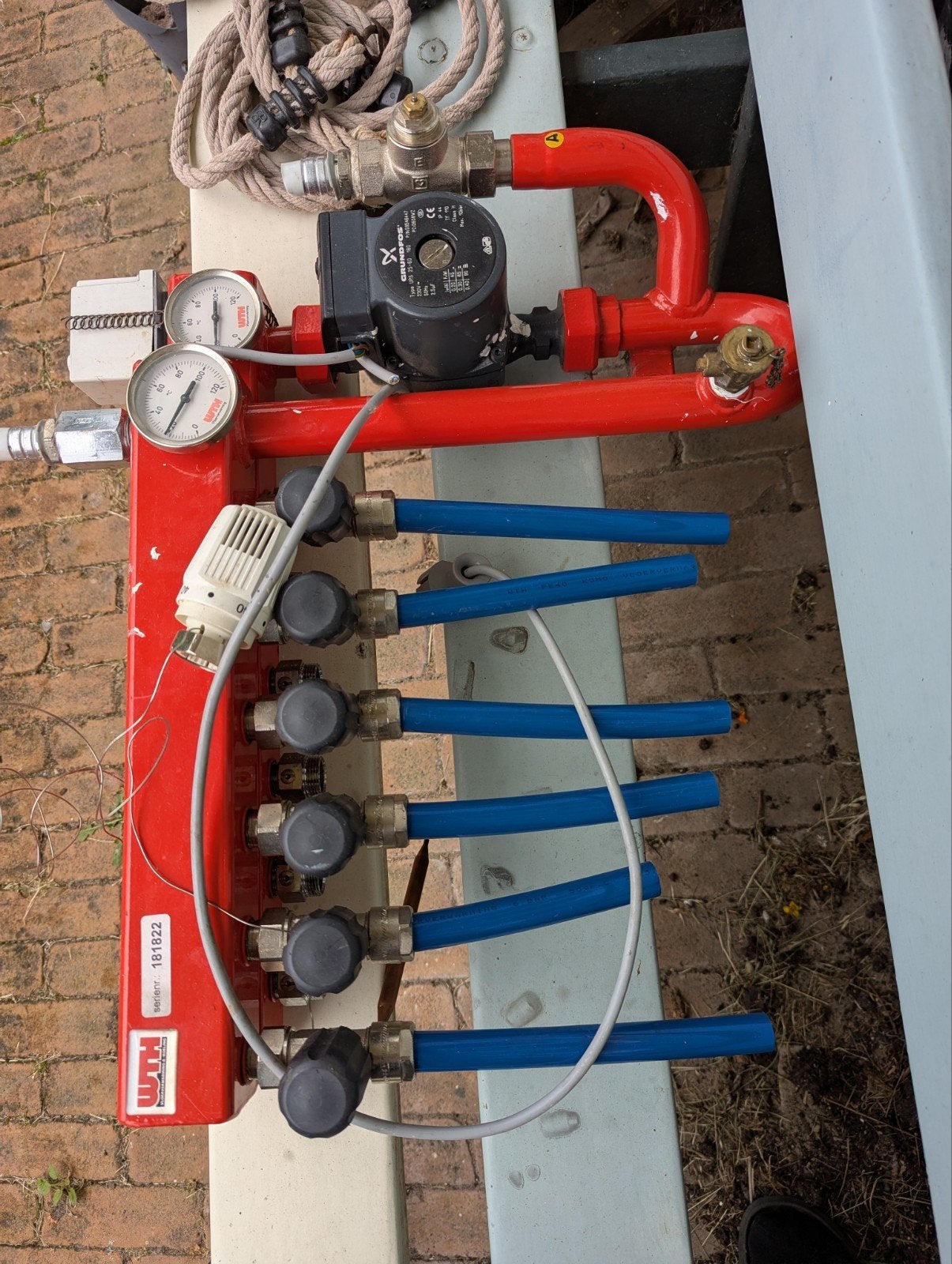 WTH vloerverwarming verdeler 6 groeps, Ophalen, Gebruikt, Minder dan 30 cm, Overige typen