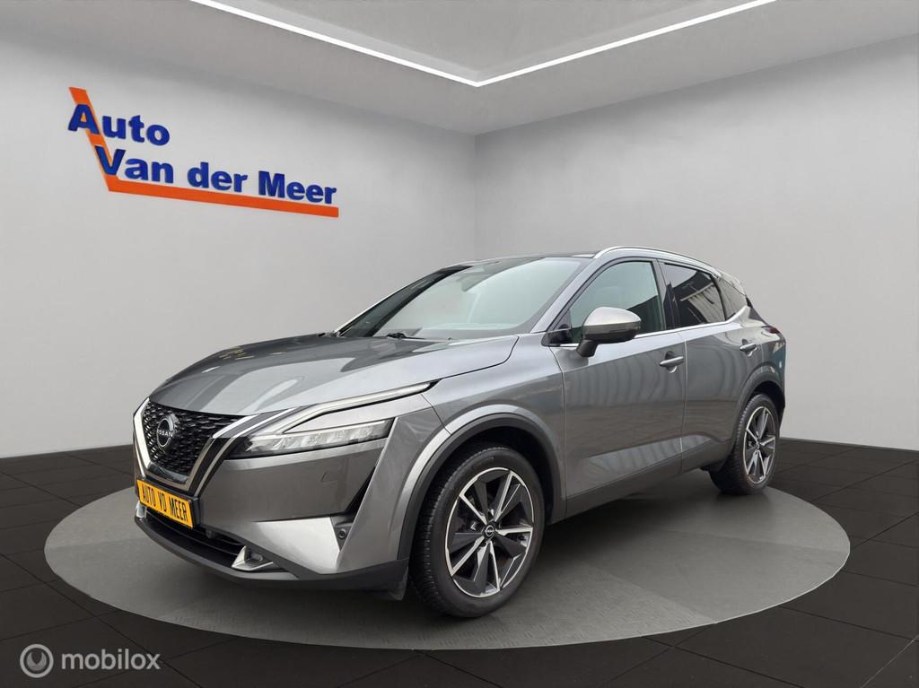 Nissan Qashqai 1.3 MHEV Xtronic Tekna plus, Gebruikt, Zwart, 4 cilinders, Leder