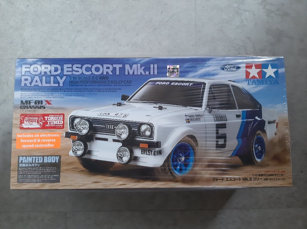 Tamiya 58687 RC Ford Escort Mk.II Rally MF-01X Painted body, Elektro, Auto offroad, Nieuw, Ophalen of Verzenden