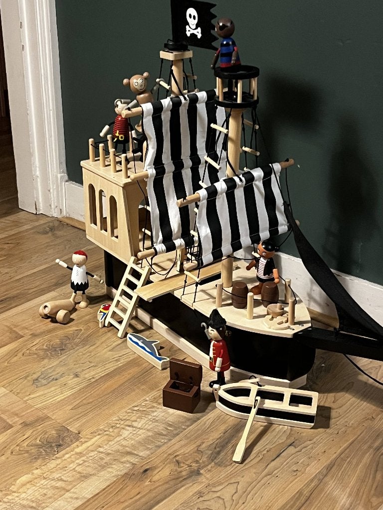 Piratenschip met poppetjes, Ophalen, Gebruikt, Overige typen