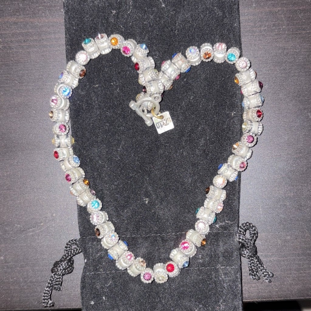 OTAZU Necklace, Multicolor Crystal Jewelry, Otazu, Ophalen of Verzenden, Gedragen