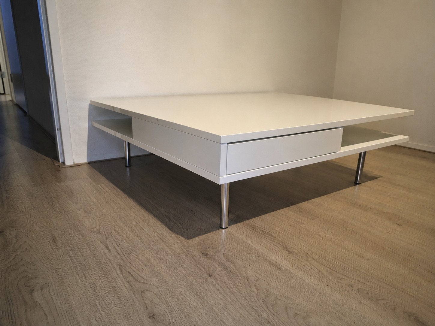 IKEA TOFTERYD salontafel, 95x95 cm, hoogglans wit, Huis en Inrichting, Tafels | Salontafels, Ophalen of Verzenden