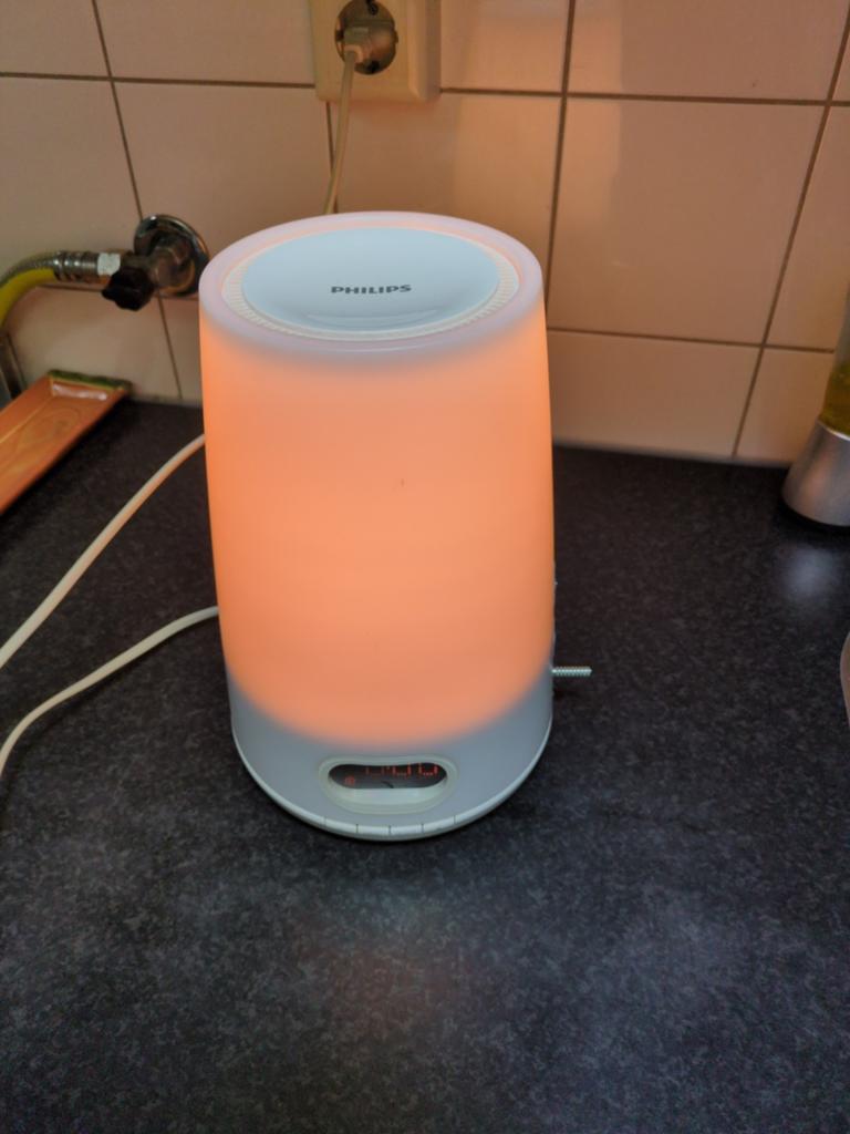 Philips Wake-up Light HF3470 - Wekker met licht. LEES TEKST, Ophalen of Verzenden, Gebruikt, Modern
