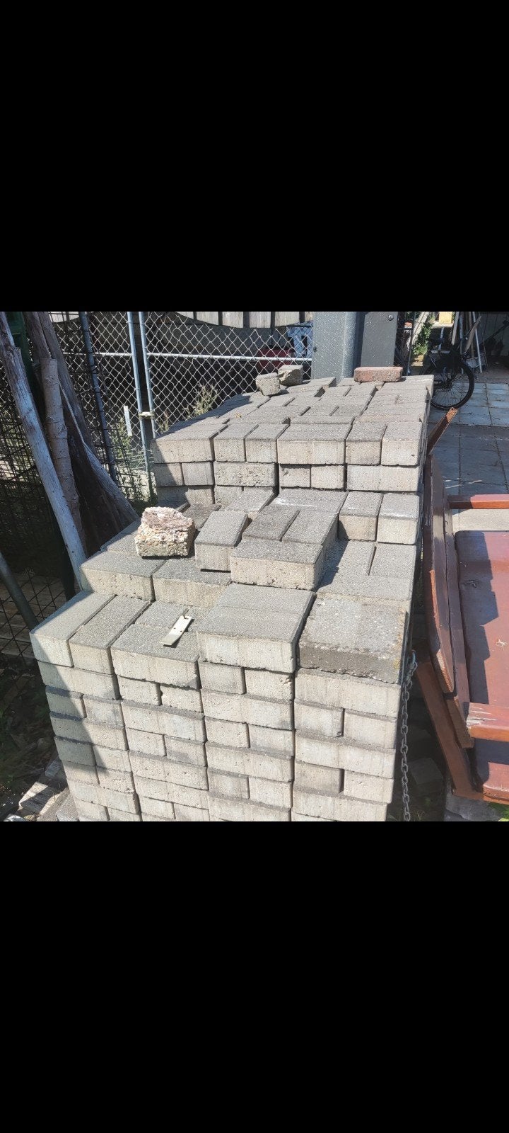 Betonklinkers. 21x10,5x8. 25m2, Ophalen, Beton, Klinkers