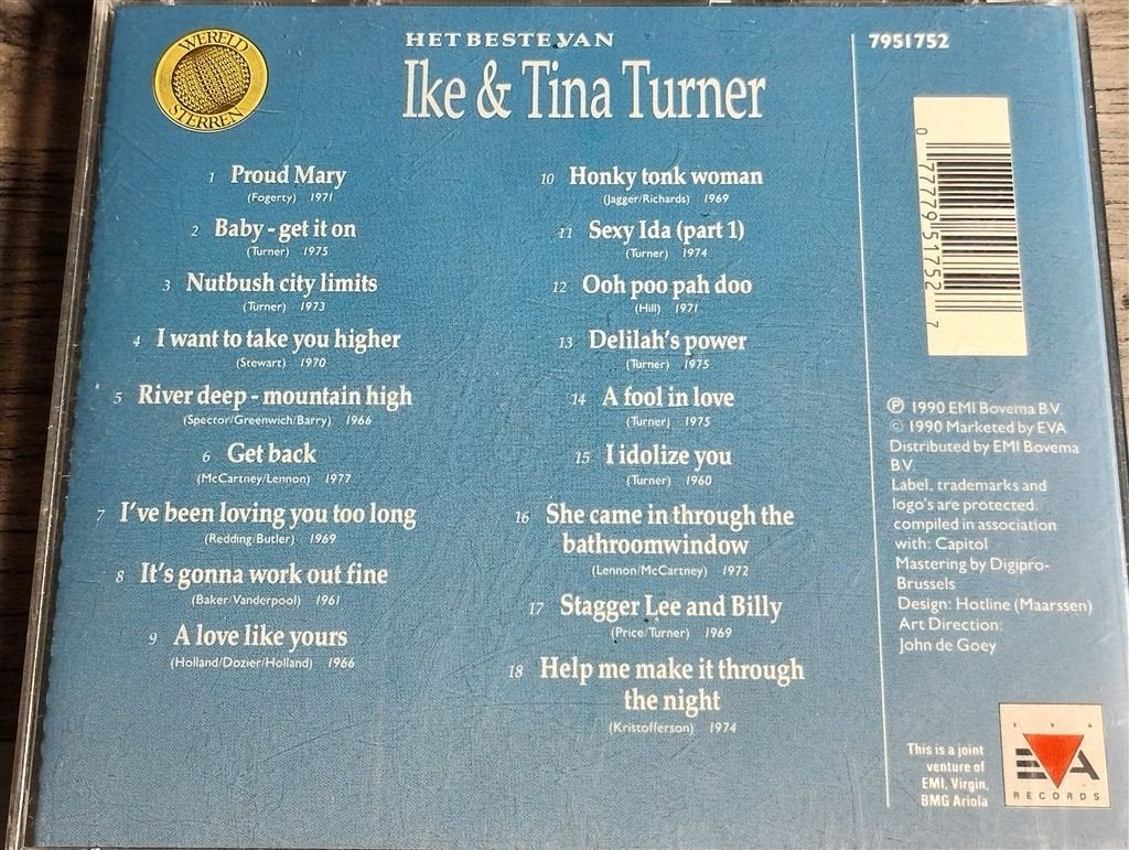 Ike & Tina Turner - Het Beste Van [Wereldsterren], Ophalen of Verzenden, Zo goed als nieuw, Soul