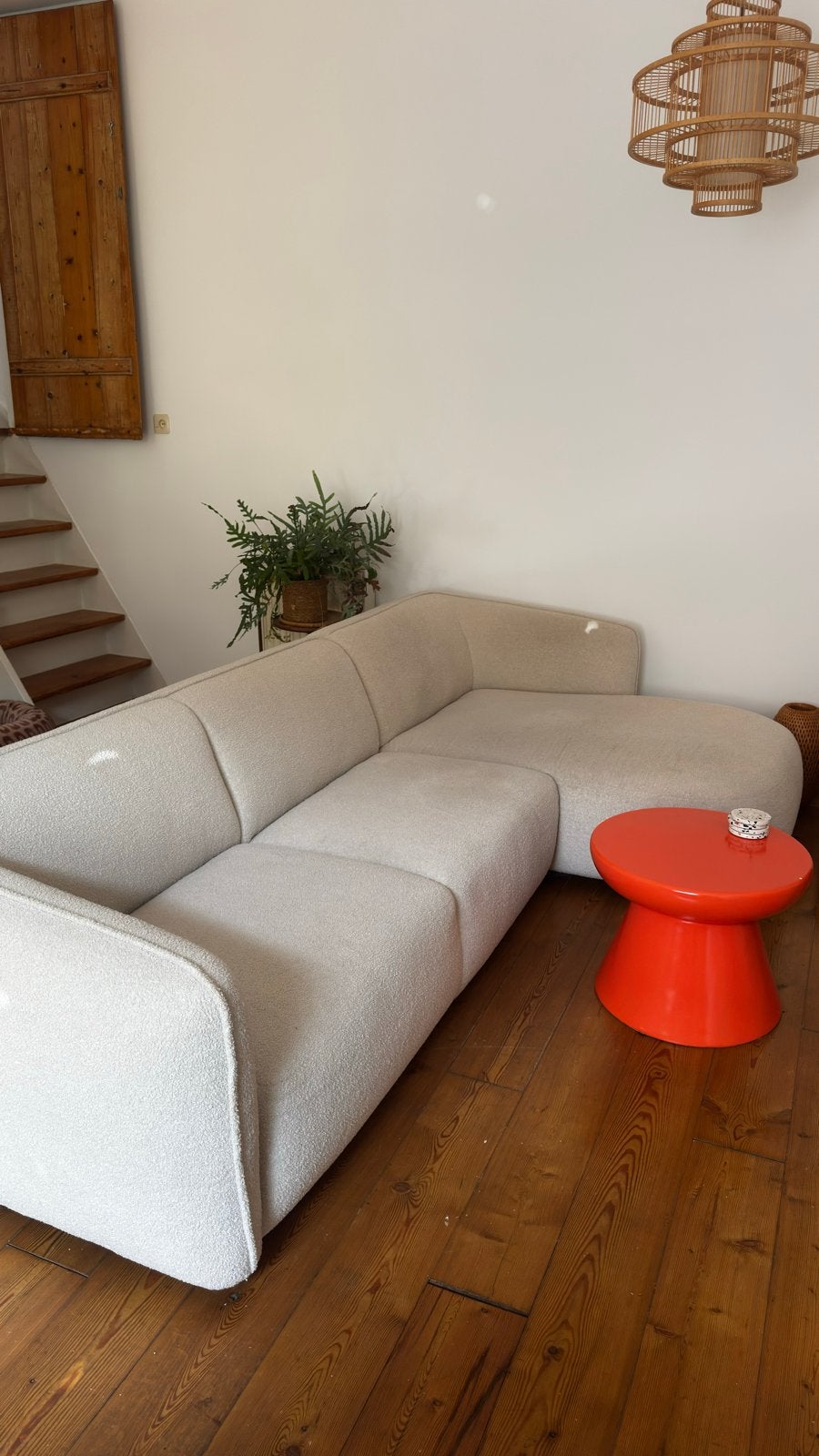 Fonq Teddy Bank - Soft chaise lounge bank, Ophalen, Zo goed als nieuw, Vierpersoons of meer