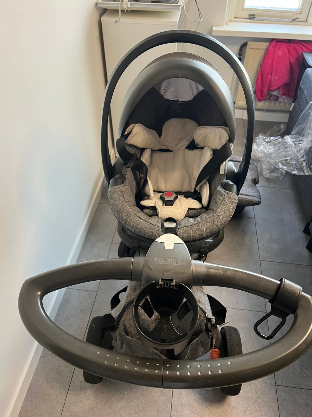 Stokke kinderwagen met maxi cosi, Ophalen, Gebruikt, Overige merken
