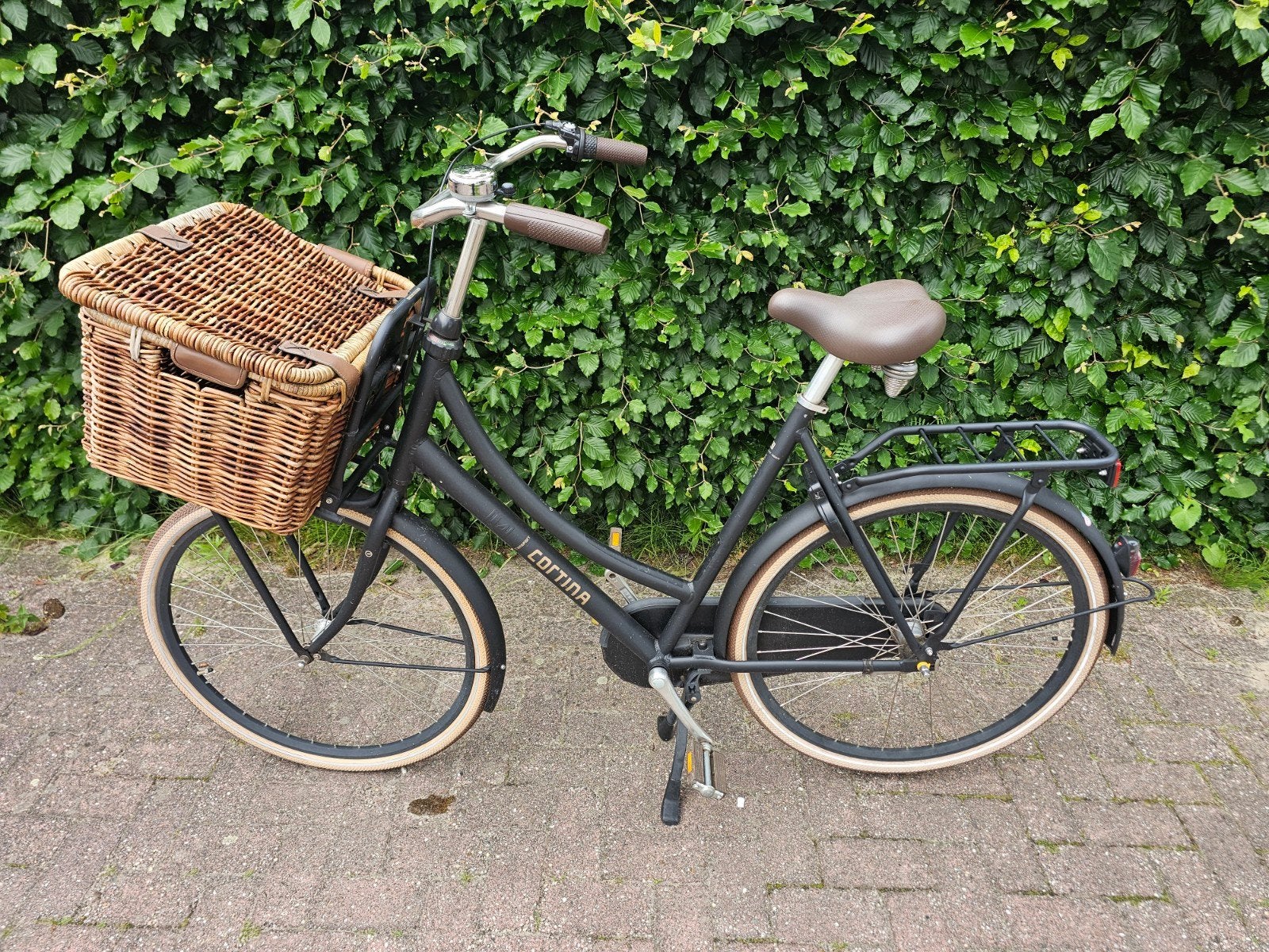 Cortina U4 damesfiets 61 cm, Fietsen en Brommers, Fietsen | Dames | Damesfietsen, Terugtraprem, Versnellingen, 56 cm of meer, Zo goed als nieuw
