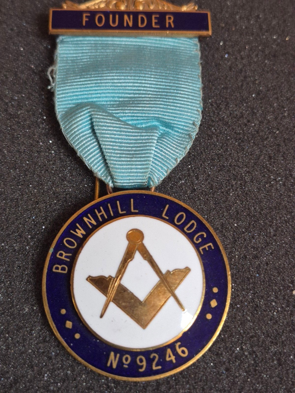 Vrijmetselarij medaille 'Founder' Brownhill Lodge No 9246, Verzamelen, Ophalen of Verzenden