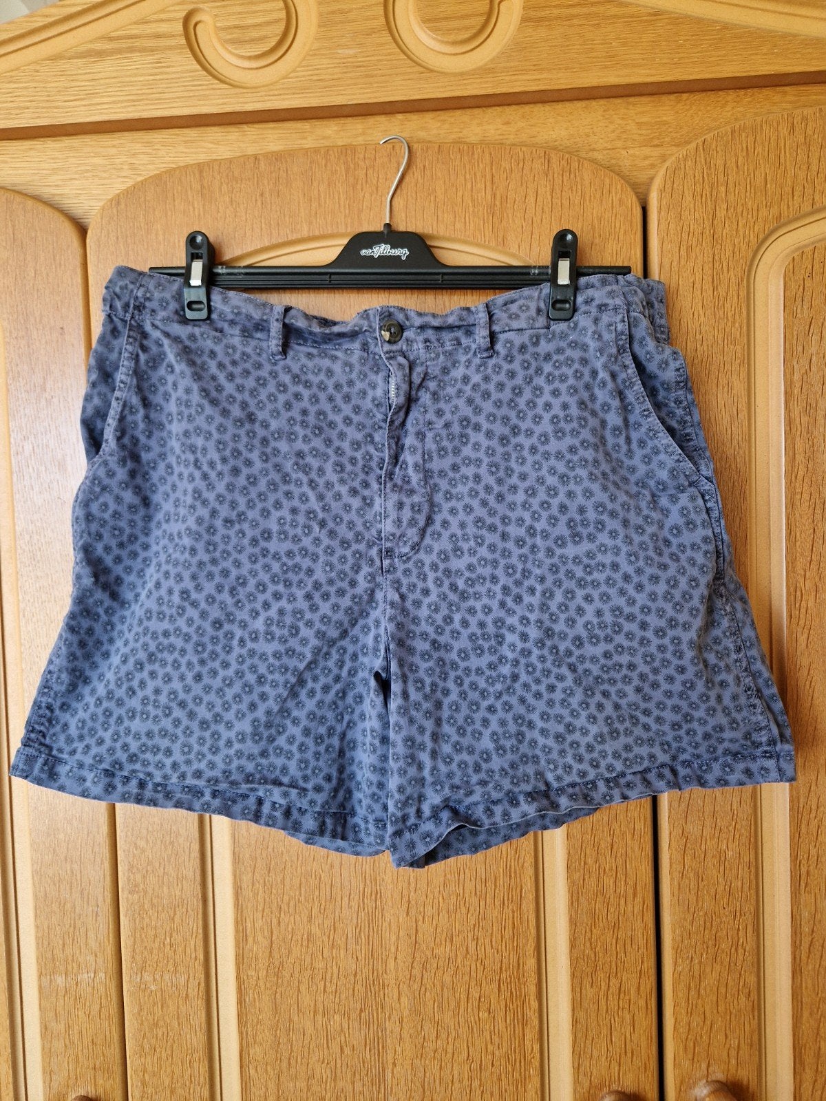 Human Nature Naturel korte broek XXL met bloemenprint, Kort, Blauw, Maat 46/48 (XL) of groter, Ophalen of Verzenden