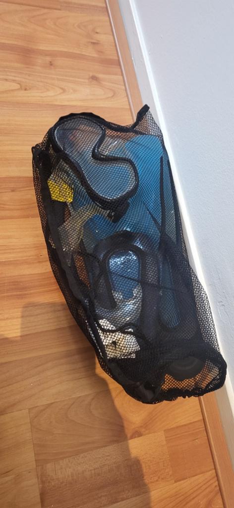 Snorkelset met flippers maat 32-33, Ophalen of Verzenden, Gebruikt, Snorkelset
