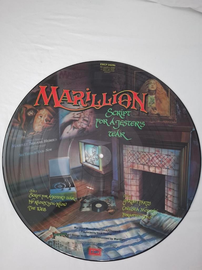 Marillion: Script for a Jester's Tear picture disc, Ophalen of Verzenden, Zo goed als nieuw, 12 inch