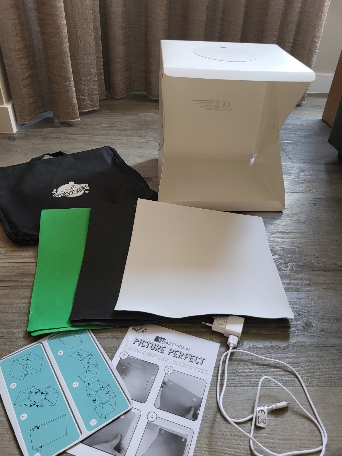 Craft universe Mini Fotostudio met Verlichting, Audio, Tv en Foto, Inclusief draagtas, Ophalen of Verzenden, Zo goed als nieuw