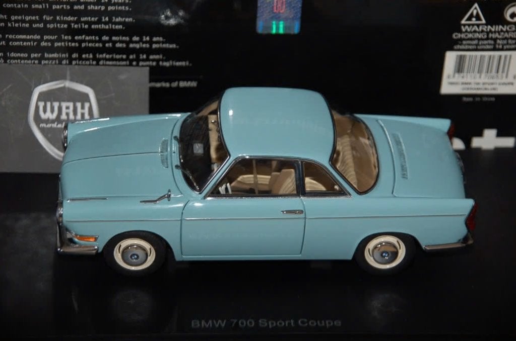 1:18 BMW 700 SPORT COUPE l.blue Autoart 70653 in box WRH, Verzenden, Zo goed als nieuw, Auto, Autoart