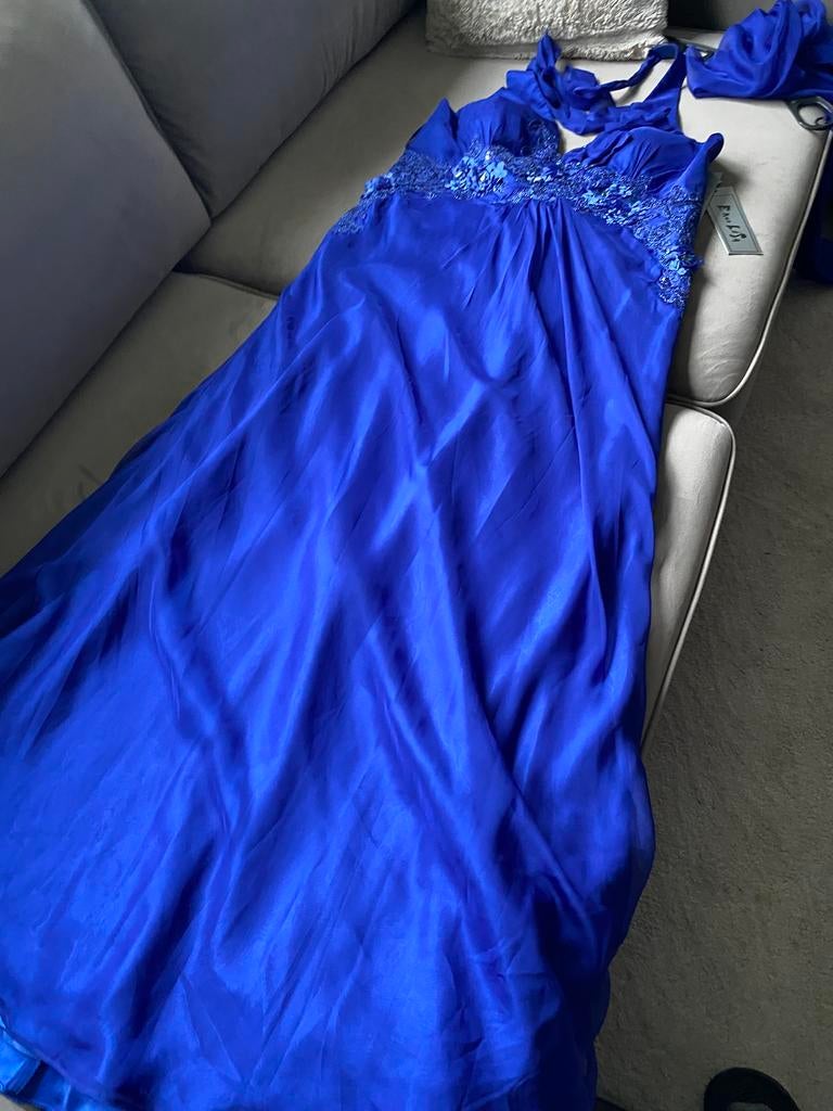 Koningsblauwe (gala)jurk, Kleding | Dames, Gelegenheidskleding, Galajurk, Blauw, Maat 46/48 (XL) of groter, Nieuw