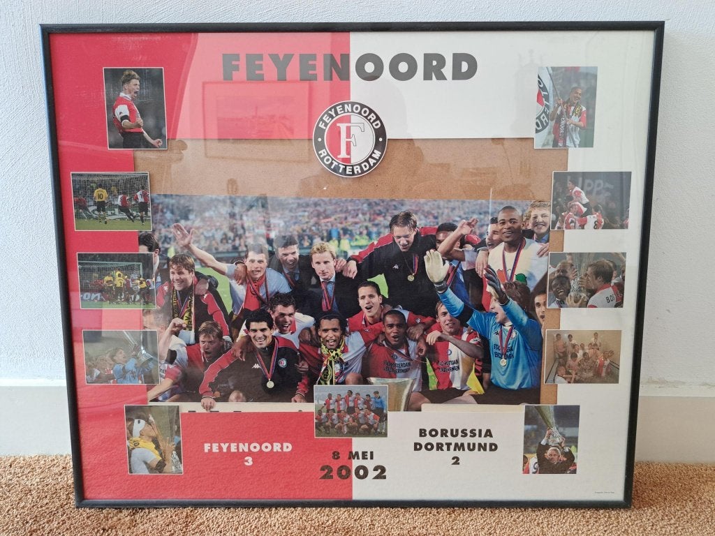 Officiele Feyenoord Collage 01/02 ingelijst, Ophalen, Zo goed als nieuw, Feyenoord, Overige typen