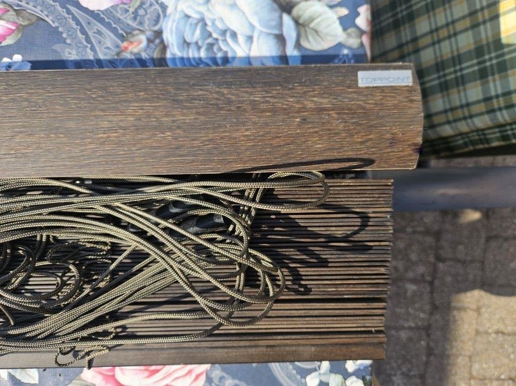 2 stuks Houten Jaloezie kw. Toppoint 50/mm, Huis en Inrichting, Ophalen, Zo goed als nieuw