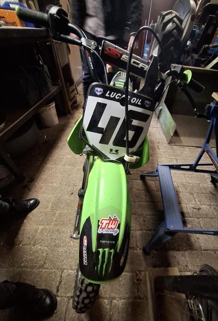 Kawasaki KLX 110cc Pitbike - Kleine wielen, Fietsen en Brommers, Minibikes, Midibikes en Pitbikes, Ophalen, Gebruikt, Kawasaki