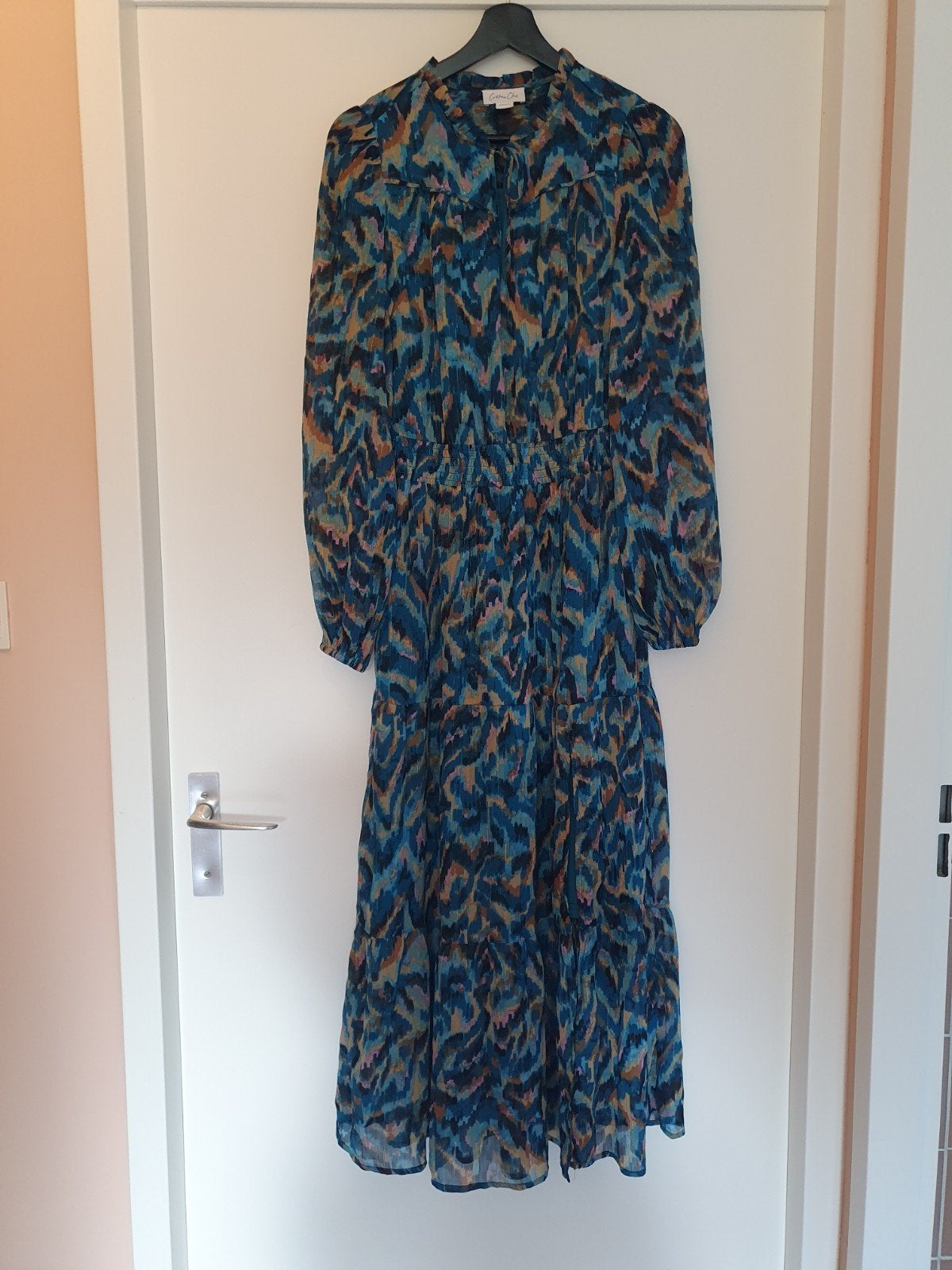 Cotton Club jurk met print - Maat S, Meerkleurig, Ophalen of Verzenden, Zo goed als nieuw, Maat 36 (S)
