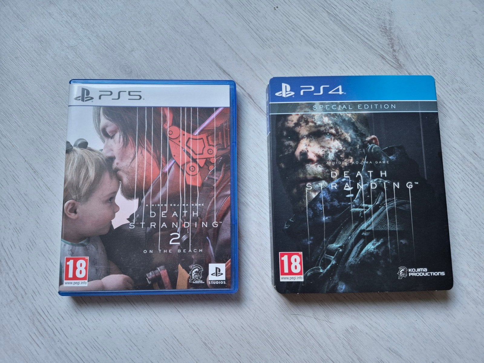 Death Stranding PS4 Special Edition & Death Stranding 2 PS5, 1 speler, Ophalen, Zo goed als nieuw, Avontuur en Actie