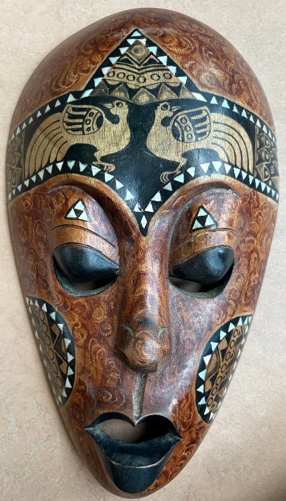 Mooi masker /wanddecoratie, Maleisië of Bali, Antiek en Kunst, Kunst | Niet-Westerse kunst, Hout, Masker, Ophalen of Verzenden