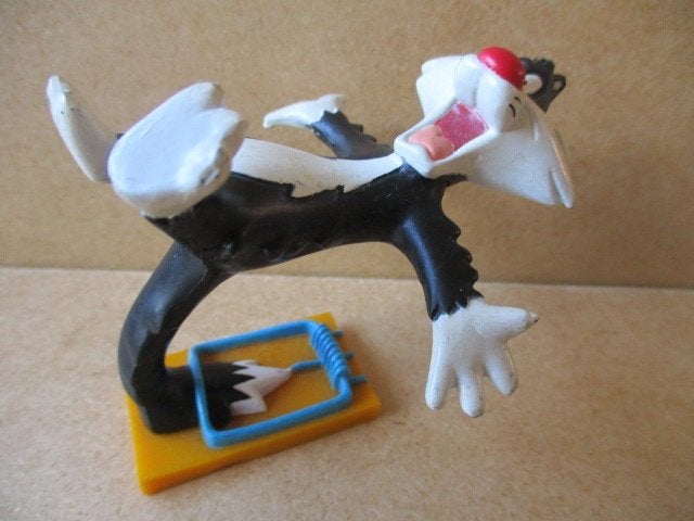 adv10447 sylvester poppetje 3, Ophalen, Looney Tunes, Gebruikt, Beeldje of Figuurtje