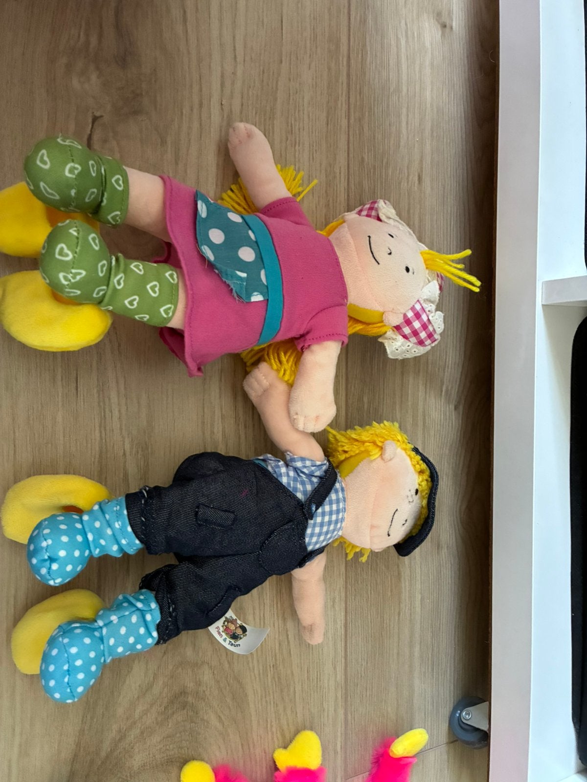 Fien en teun knuffels, Kinderen en Baby's, Speelgoed | Knuffels en Pluche, Ophalen, Zo goed als nieuw, Overige typen