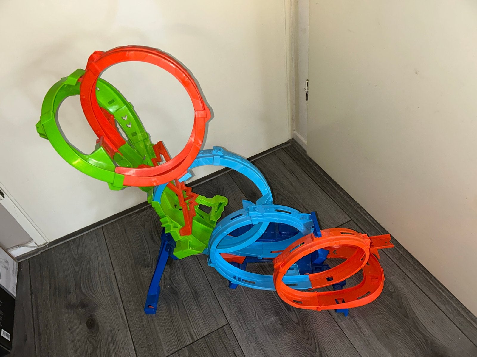 Hot Wheels Action 4-Loopings Crash Baanset, Kinderen en Baby's, Speelgoed | Racebanen, Ophalen, Hot Wheels, Racebaan, Gebruikt