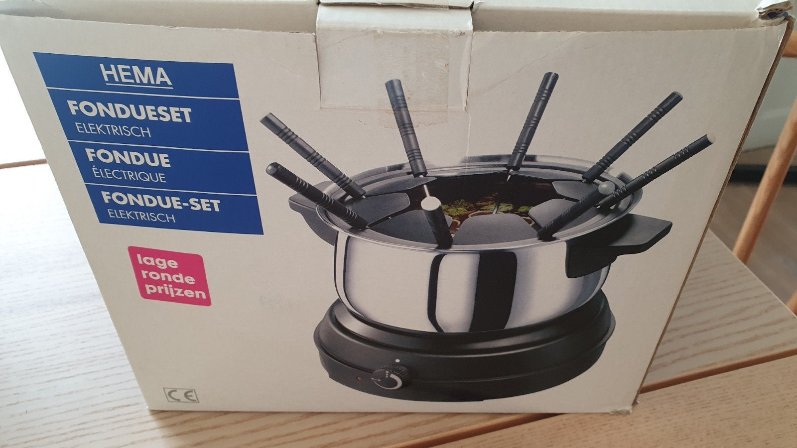 Hema Fondueset Elektrisch - Zo goed als nieuw, Ophalen of Verzenden, Zo goed als nieuw, Elektrisch, Fondueset