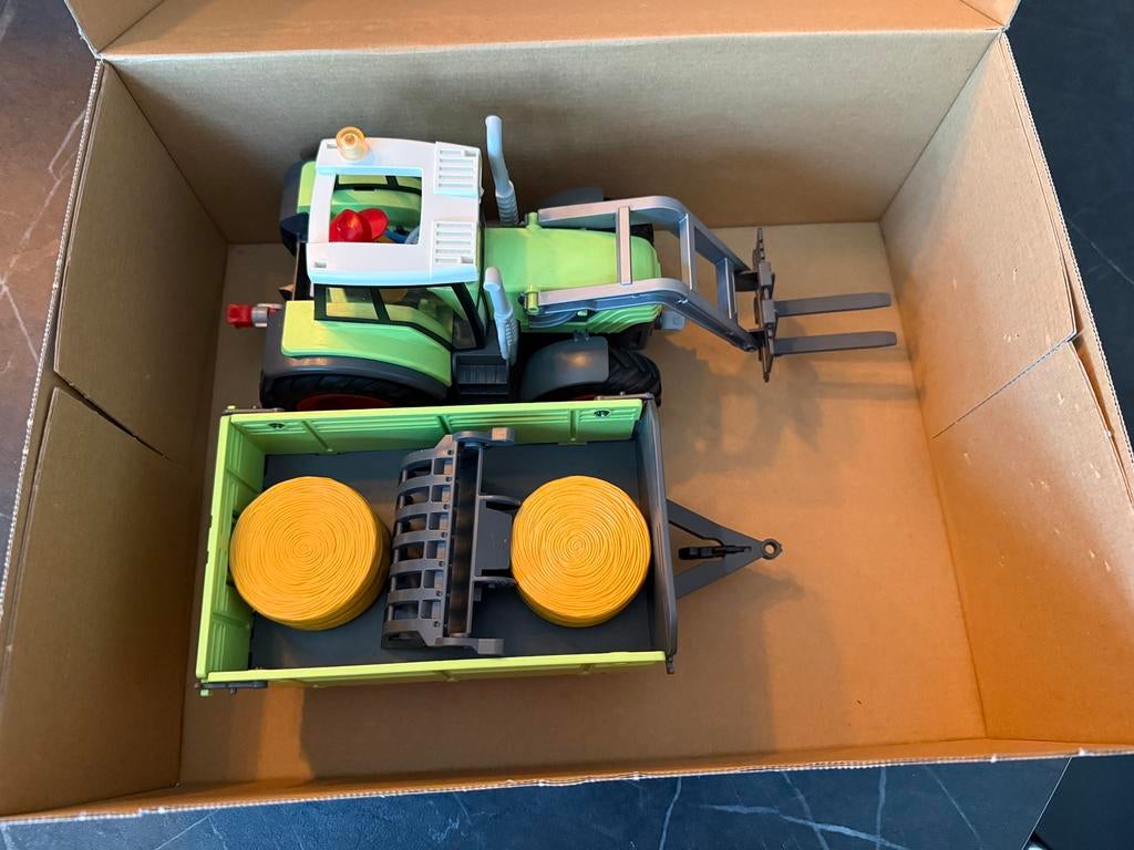 Tractor met aanhangwagen playmobil, Kinderen en Baby's, Speelgoed | Playmobil, Ophalen, Zo goed als nieuw