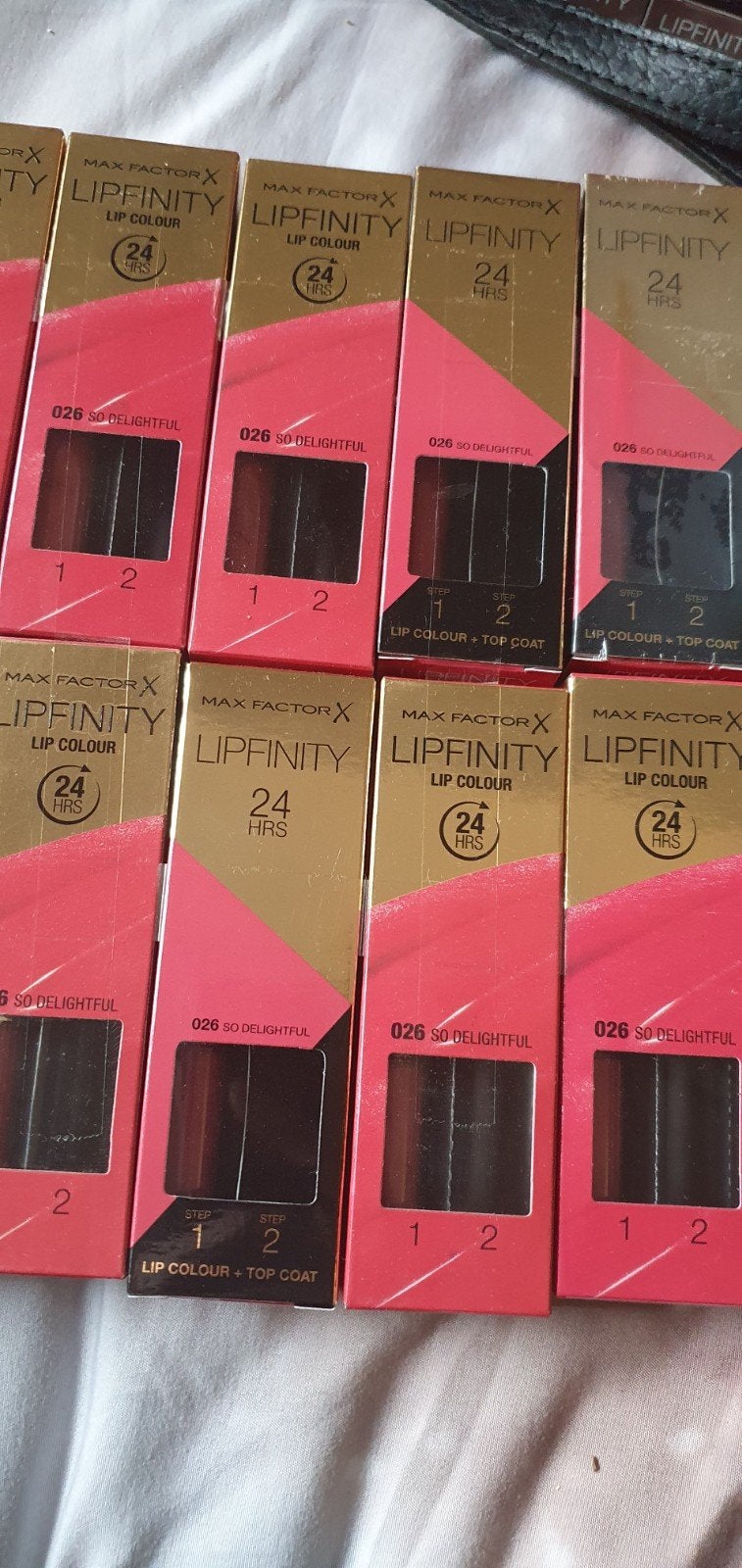 10x Max Factor Lipfinity 026 So Delightful - Zonder Topcoat, Verzenden