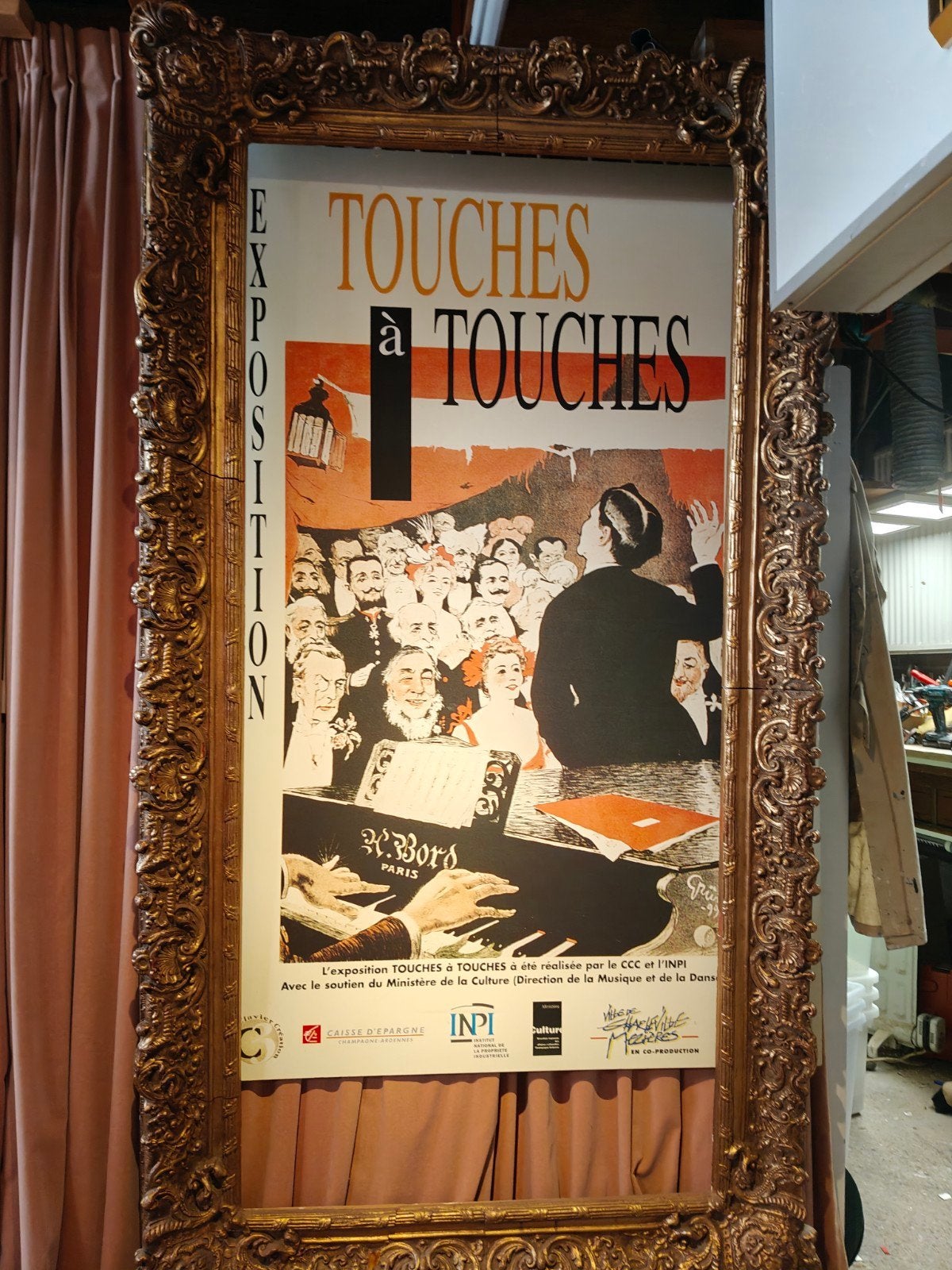 Schilderij lijst goudkleurig, Ophalen, Schilderijlijst
