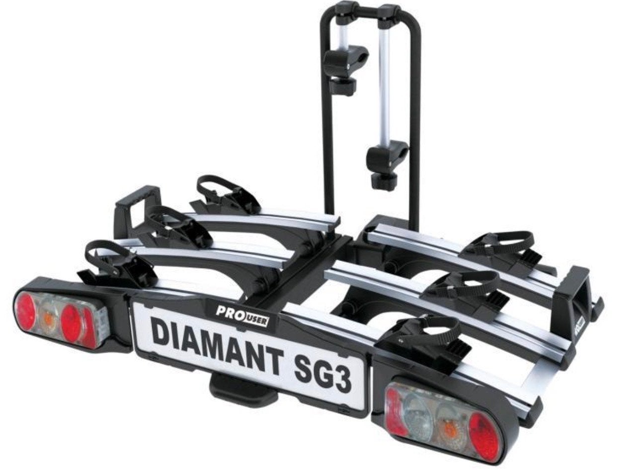 Pro-User Diamant SG3 fietsendrager voor 3 fietsen/e-bikes, Ophalen, 3 fietsen of meer, Nieuw, Trekhaakdrager