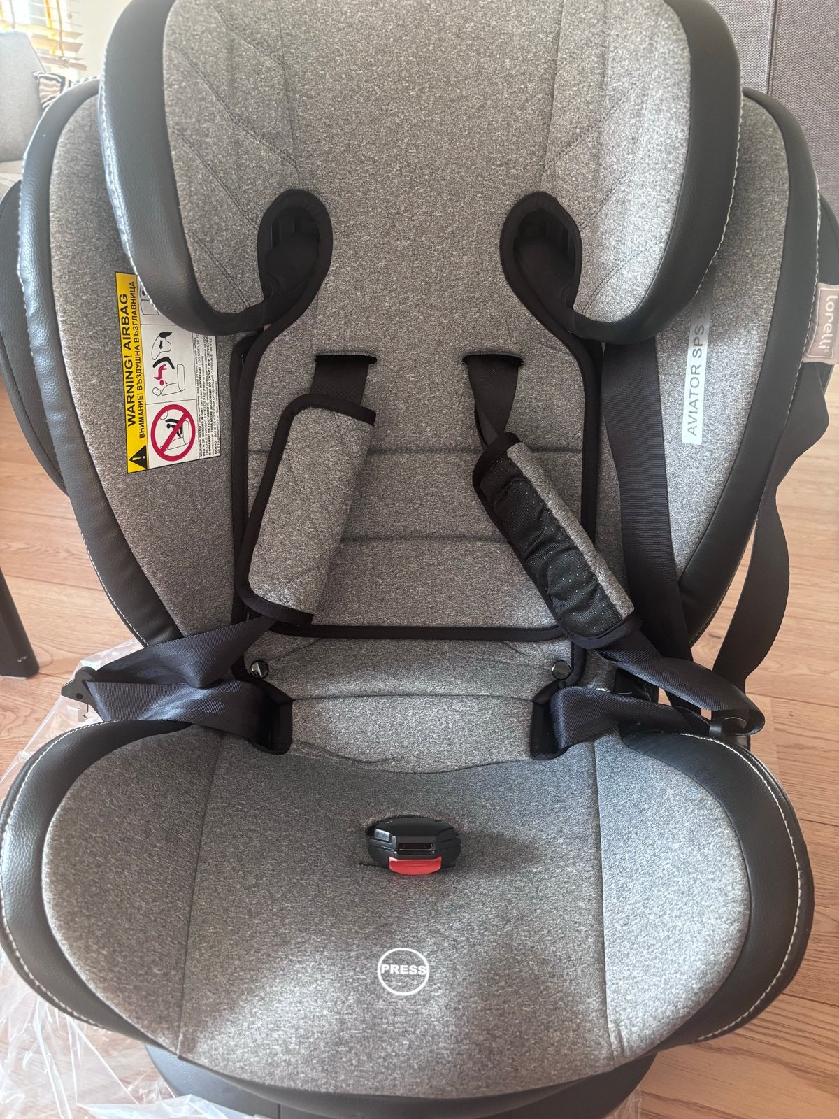 Lorelli Aviator SPS Isofix Autostoel - Zo goed als nieuw, Autogordel of Isofix, Verstelbare rugleuning, Zo goed als nieuw, Ophalen